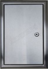 Люк сантехнический из нержавеющей стали с замком матовый Люк сантехнический из нержавеющей стали с замком матовый