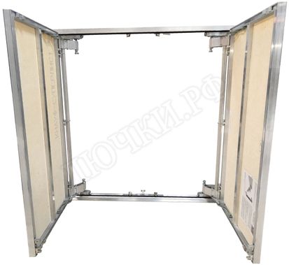 Люк под плитку Нажимной Мега Алюм 2.0, 2 створки 1100*2050 Люк под плитку Нажимной Мега Алюм 2.0, 2 створки 1100*2050