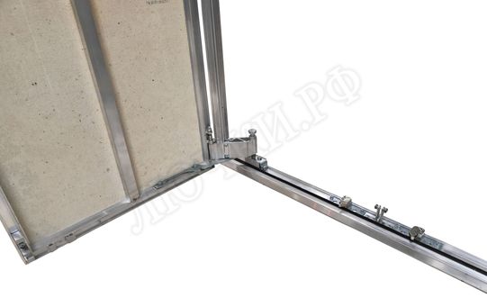 Люк под плитку Нажимной Мега Алюм 2.0, 2 створки 1100*2050 Люк под плитку Нажимной Мега Алюм 2.0, 2 створки 1100*2050