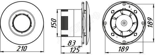 Вытяжной вентилятор потолочный Awenta Sateo Вытяжной вентилятор потолочный Awenta Sateo