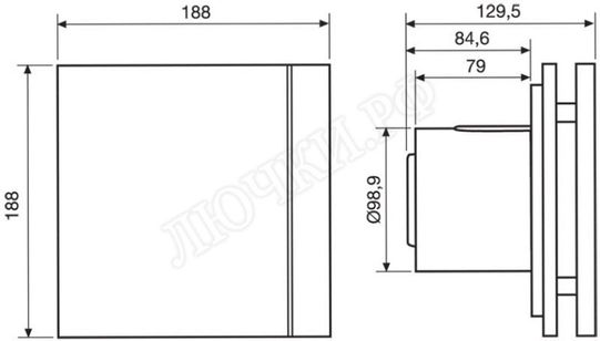 Вентилятор SILENT-100 CZ DESIGN BARCELONA Вентилятор SILENT-100 CZ DESIGN BARCELONA