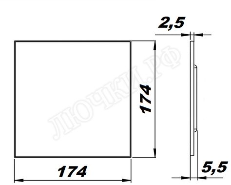 Вытяжной вентилятор airRoxy PS, белый глянец, 01-183 Вытяжной вентилятор airRoxy PS, белый глянец, 01-183
